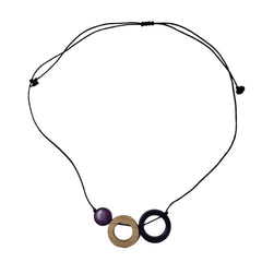 Collana Nina in tagua e bambù