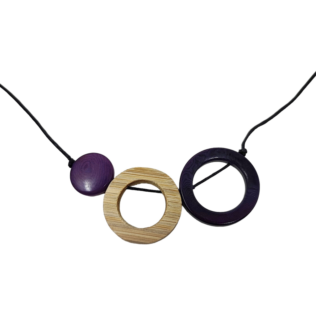 Collana Nina in tagua e bambù