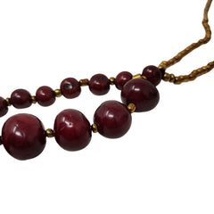 Collana Monica in tagua e acai