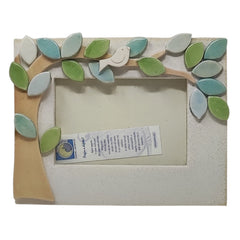 Cornice uccellino ceramica
