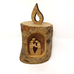 Presepe wooden candle