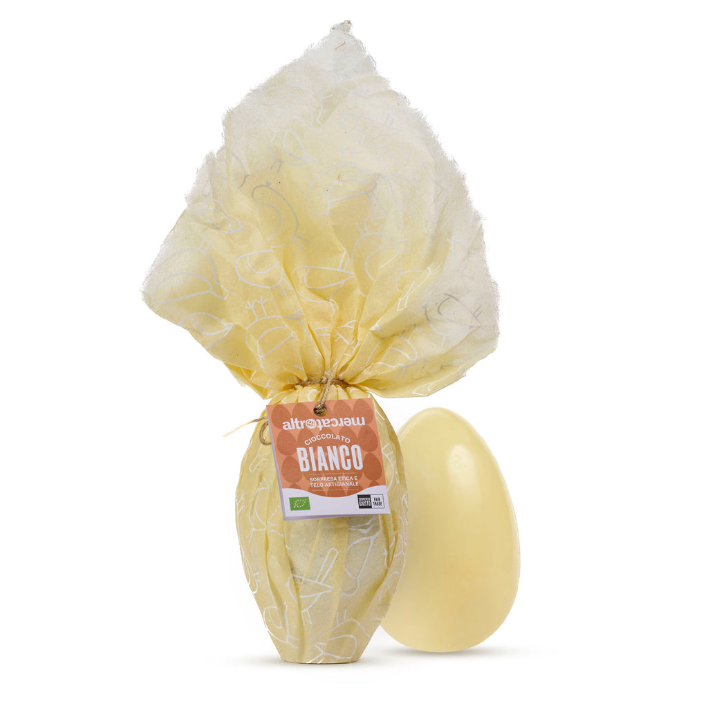 Uovo di cioccolato bianco 200 gr - bio