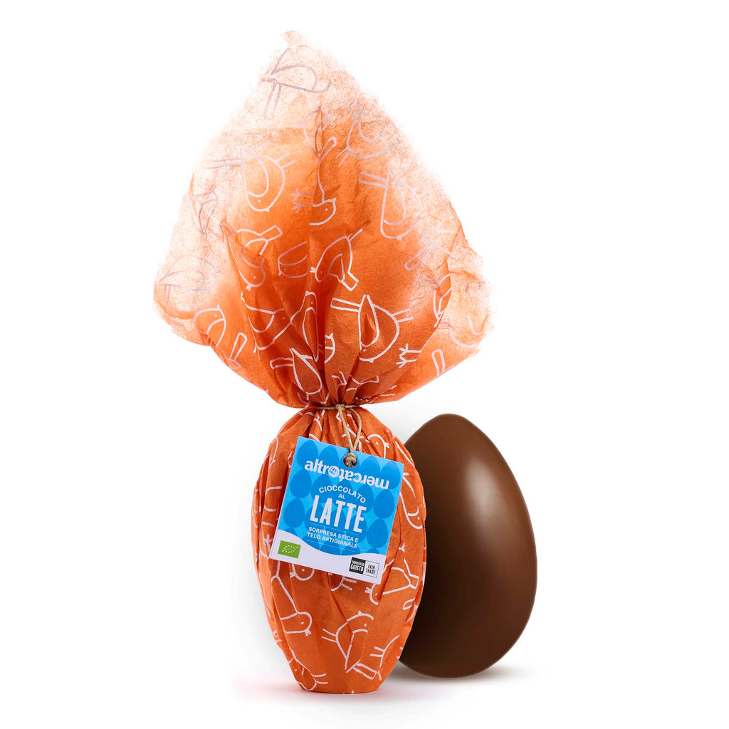 Uovo di cioccolato al latte 200 gr - bio